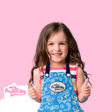 Mandil INFANTIL Cookies Azul- Mis Pastelitos